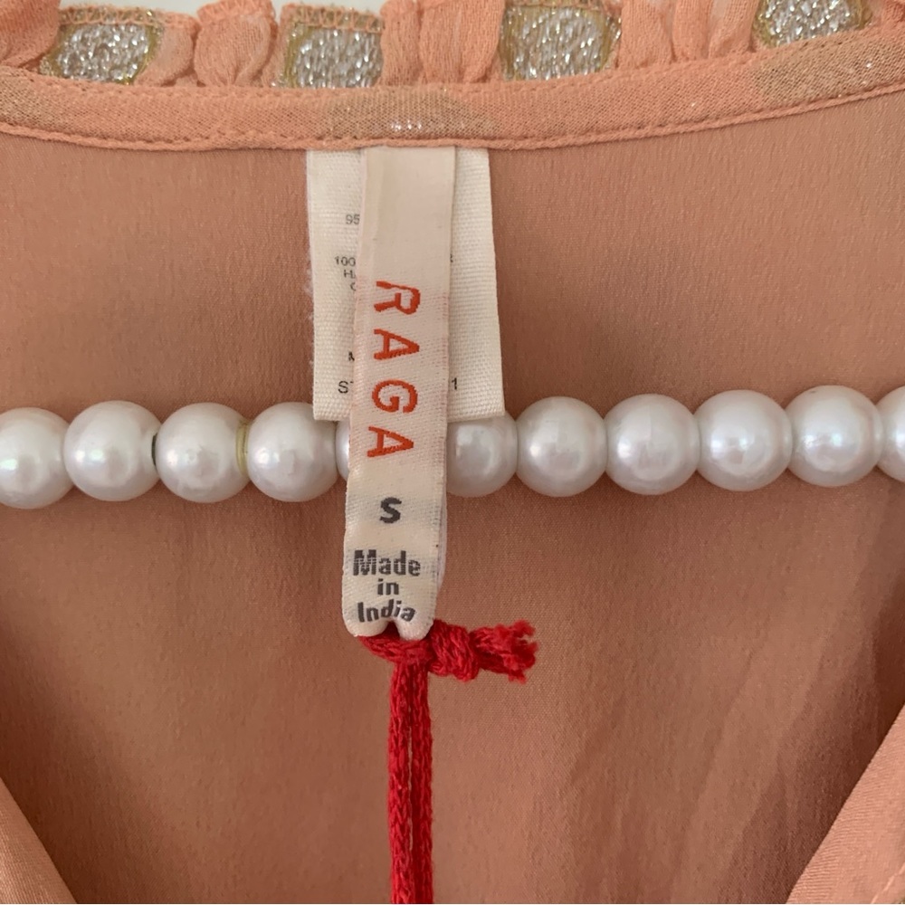 Anthropologie Raga Kenna Metallic-Dot Dress - Picture 8 of 12
